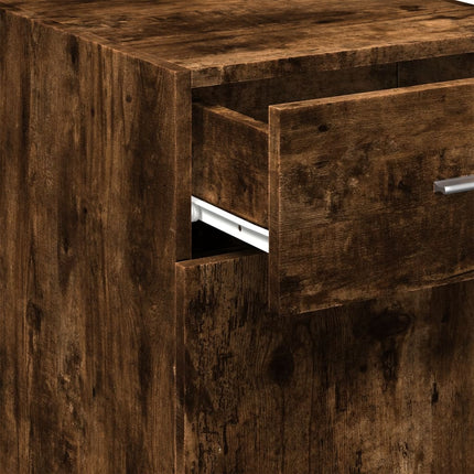 Buffet chêne fumé 40x42,5x93 cm bois d'ingénierie