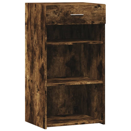 Buffet chêne fumé 50x42,5x93 cm bois d'ingénierie