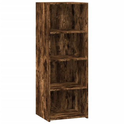 Buffet haut chêne fumé 45x41x124 cm bois d'ingénierie