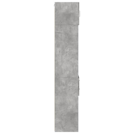 Armoire de rangement mince gris béton 45x42,5x225 cm
