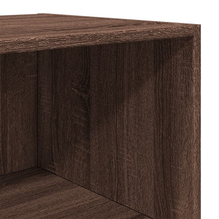 Buffet haut chêne marron 45x41x185 cm bois d'ingénierie