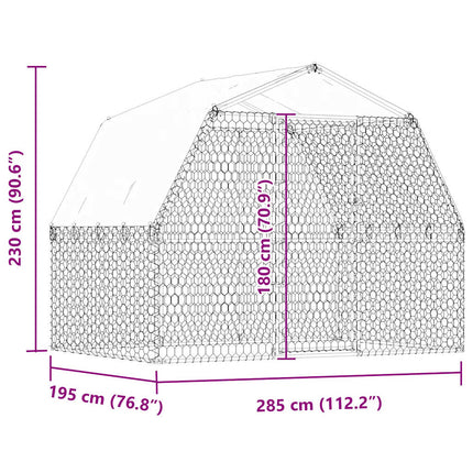 Cage pour chiens avec toit et porte argenté acier galvanisé