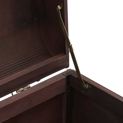 Coffre à trésors avec loquets marron foncé contreplaqué