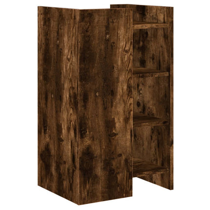 Buffet chêne fumé 45x35x75 cm bois d'ingénierie