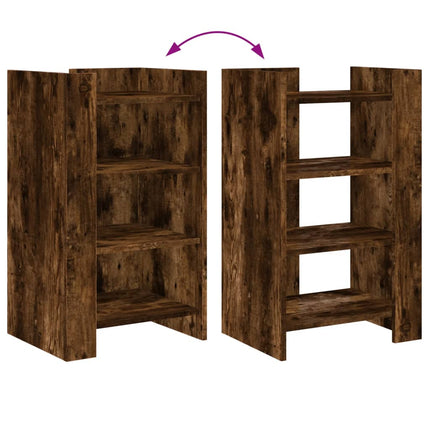 Buffet chêne fumé 45x35x75 cm bois d'ingénierie