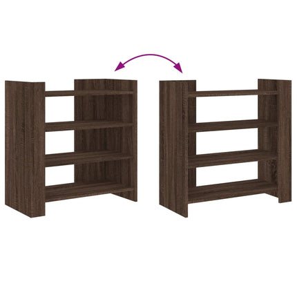 Buffet chêne marron 73,5x35x75 cm bois d'ingénierie