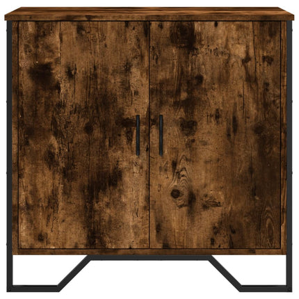 Buffet chêne fumé 78x35,5x74,5 cm bois d'ingénierie