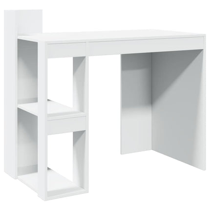 Bureau blanc 103,5x56,5x94 cm bois d'ingénierie