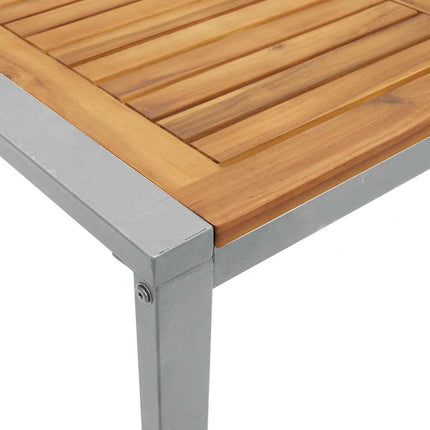 Ensemble de salle à manger pour jardin 5 pcs Gris et marron