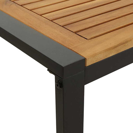 Ensemble de salle à manger pour jardin 5 pcs Noir et marron