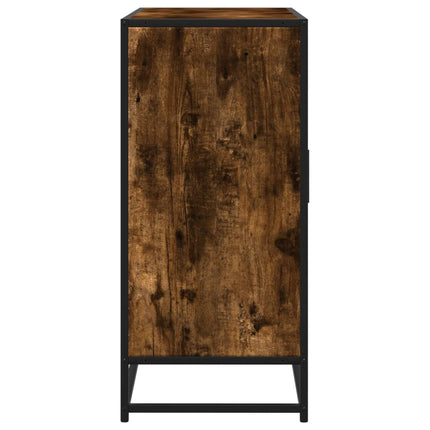 Buffet chêne fumé 92x35x76 cm bois d'ingénierie