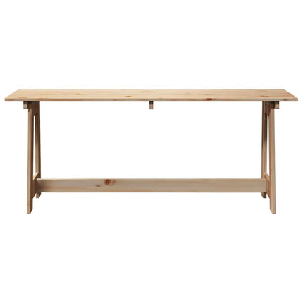 Banc extérieur Marron 119 x 35 x 47 cm Bois de pin massif