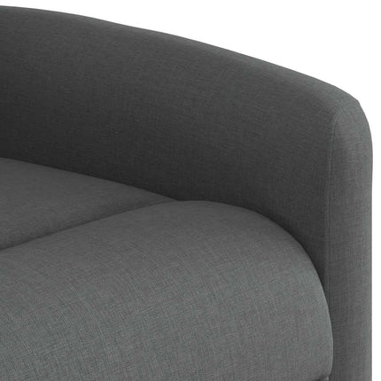 Fauteuil inclinable de massage électrique gris foncé tissu