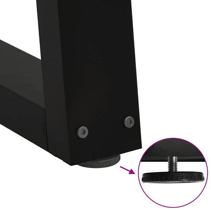 Table à manger avec bord naturel 180x100x74cm bois massif chêne