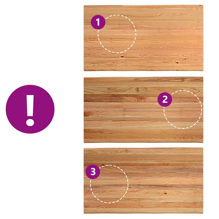 Table à manger avec bord vivant 180x100x74 cm bois massif chêne