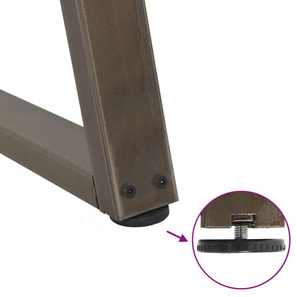 Table à manger avec bord naturel 180x100x74cm bois massif chêne