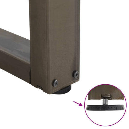 Table à manger avec bord naturel 180x100x74cm bois massif chêne