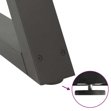 Table à manger marron clair bois de chêne massif rectangulaire