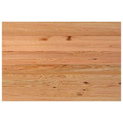 Table à manger marron clair bois de chêne massif rectangulaire