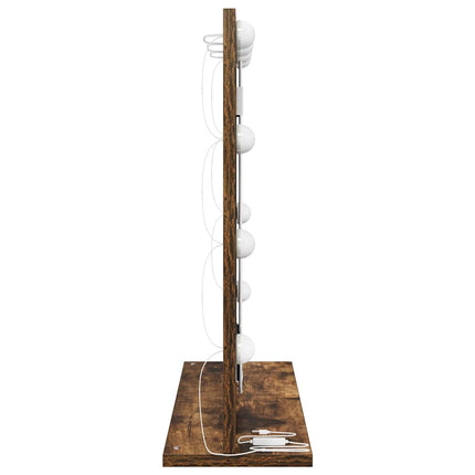 Miroir de vanité avec miroir Chêne fumé 60 x 55 x 18 cm