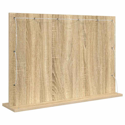 Miroir de vanité avec miroir Chêne Sonoma 80 x 55 x 18 cm