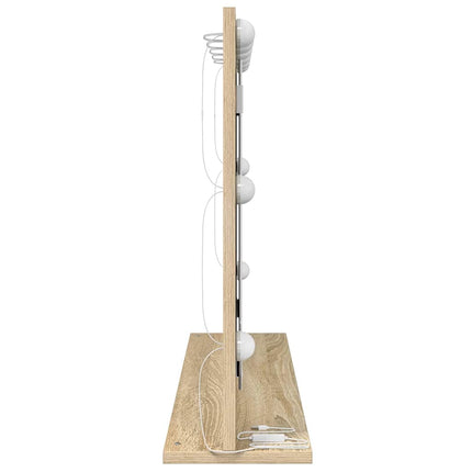 Miroir de vanité avec miroir Chêne Sonoma 80 x 55 x 18 cm