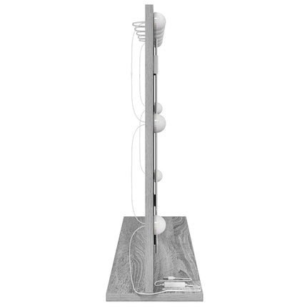 Miroir de vanité avec miroir Gris Sonoma 80 x 55 x 18 cm