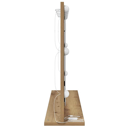 Miroir de vanité avec miroir Chêne artisanal 80 x 55 x 18 cm