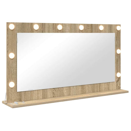 Miroir de vanité avec miroir Chêne Sonoma 100 x 55 x 18 cm