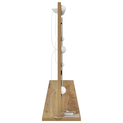 Miroir de vanité avec miroir Chêne artisanal 100 x 55 x 18 cm