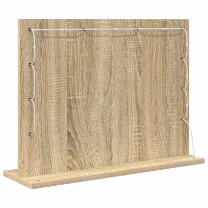 Miroir de vanité avec miroir Chêne Sonoma 60 x 45 x 18 cm