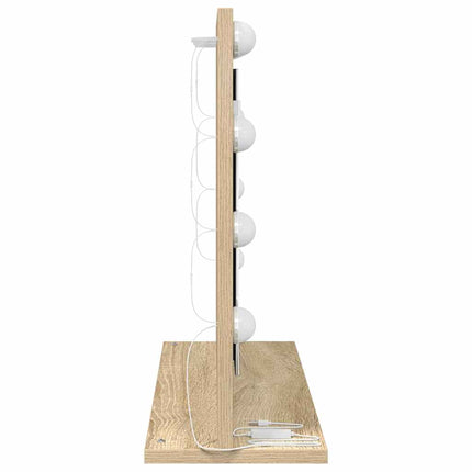 Miroir de vanité avec miroir Chêne Sonoma 60 x 45 x 18 cm