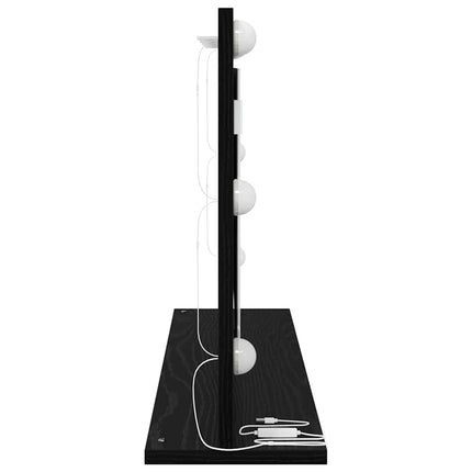 Miroir de vanité avec miroir Chêne noir 80 x 45 x 18 cm