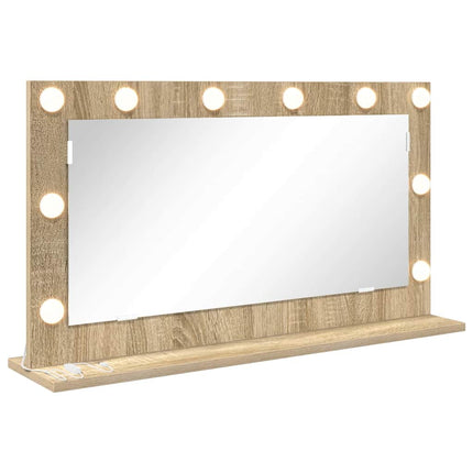 Miroir de vanité avec miroir Chêne Sonoma 80 x 45 x 18 cm