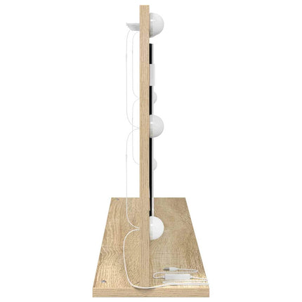 Miroir de vanité avec miroir Chêne Sonoma 80 x 45 x 18 cm