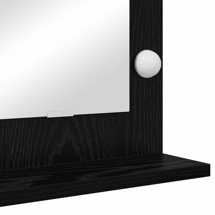 Miroir de vanité avec miroir Chêne noir 100 x 45 x 18 cm