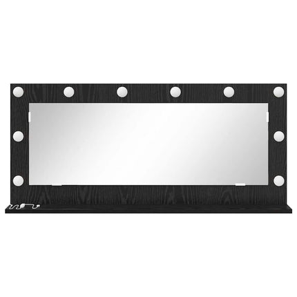 Miroir de vanité avec miroir Chêne noir 100 x 45 x 18 cm