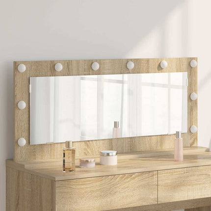 Miroir de vanité avec miroir Chêne Sonoma 100 x 45 x 18 cm