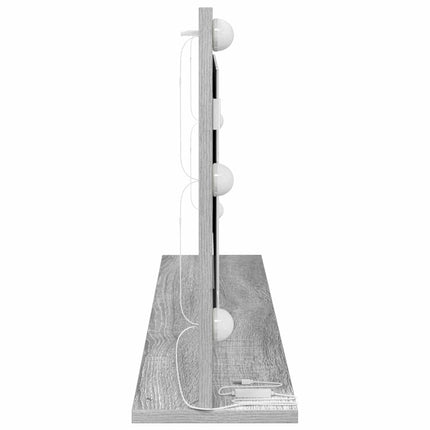 Miroir de vanité avec miroir Gris Sonoma 100 x 45 x 18 cm