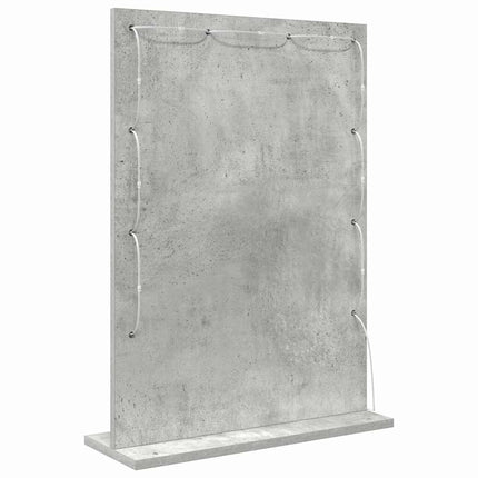 Miroir de vanité avec miroir Gris béton 70 x 50 x 18 cm