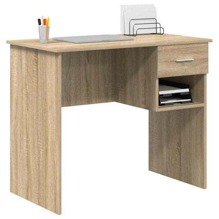 Bureau Chêne sonoma 90 x 49.5 x 75 cm Bois d'ingénierie