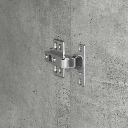 Meuble de Rangement Gris béton 31,5 x 32 x 124 cm