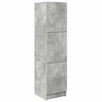 Meuble de Rangement Gris béton 31,5 x 32 x 124 cm