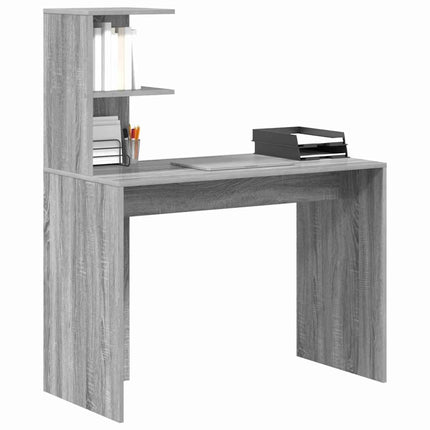 Bureau Sonoma gris 102 x 50 x 124 cm Bois d'ingénierie