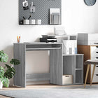 Bureau avec Rangement Sonoma gris 120.5 x 44 x 88.5 cm