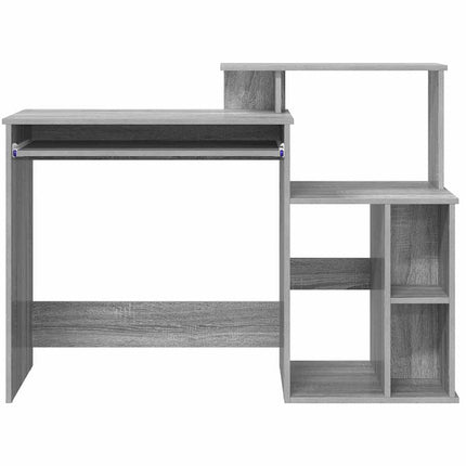 Bureau avec Rangement Sonoma gris 120.5 x 44 x 88.5 cm