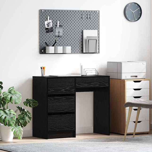 Bureau Chêne noir 90 x 37,5 x 75 cm Bois d'ingénierie