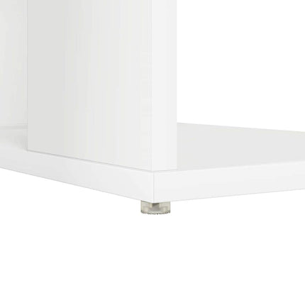 Bureau avec Rangement avec étagère Blanc 130 x 50,5 x 75 cm