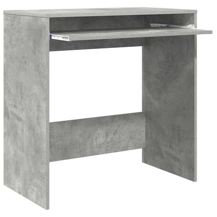 Bureau avec étagère Gris 77,5 x 43 x 79 cm Bois d'ingénierie