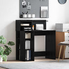 Bureau avec rangement Chêne noir 90 x 48 x 101,5 cm